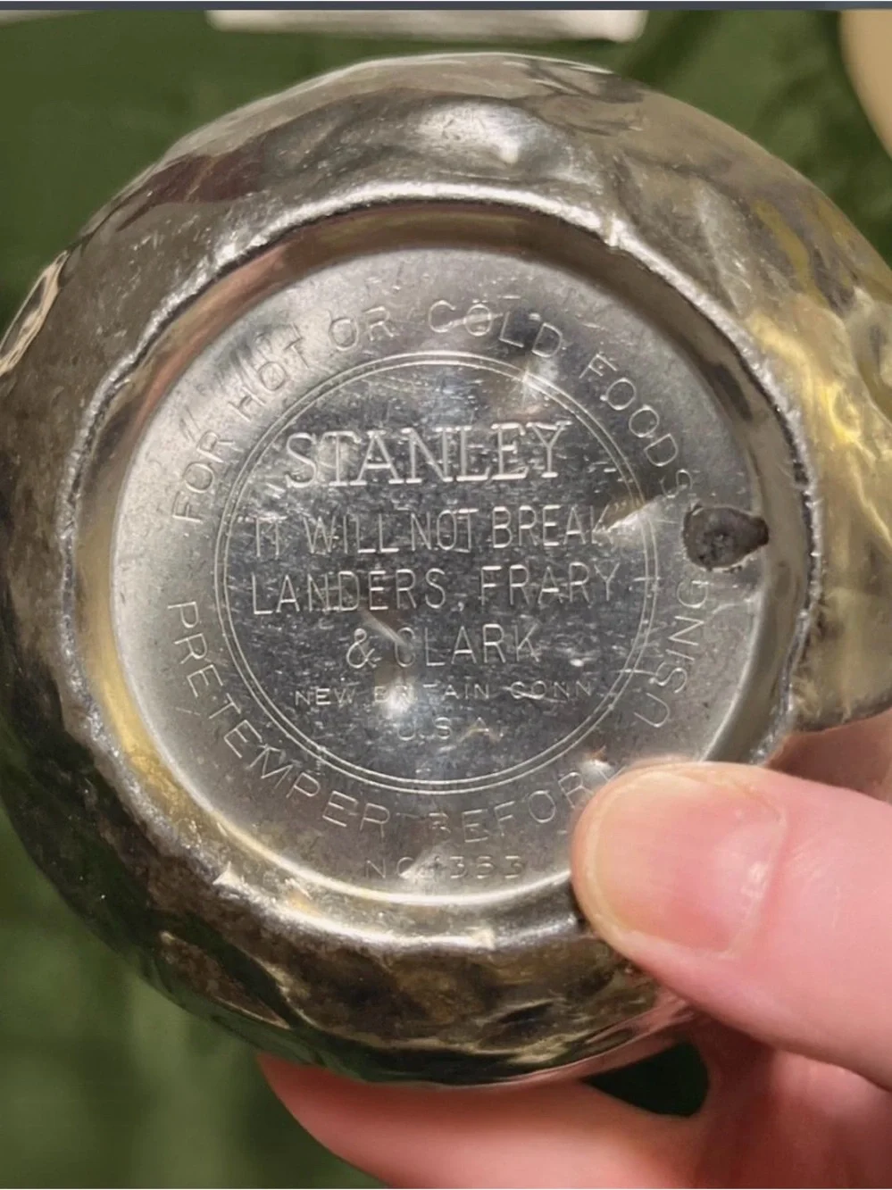 1950’s Stanley Small Stainless Steel Serving Bowl with Lid